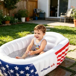 Inflatable Baby Bathtub With Air Pump